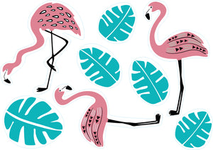 Stickers repositionnables - Flamants