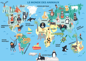 Poster repositionnable - le Monde des Animaux