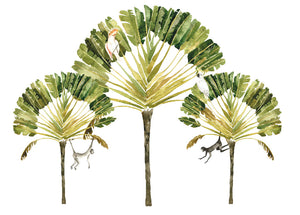 Décor panoramique repositionnable - Palmiers