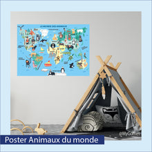 Charger l&#39;image dans la galerie, Poster repositionnable - le Monde des Animaux
