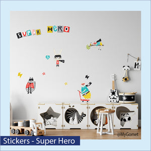 Stickers repositionnables - Super Hero